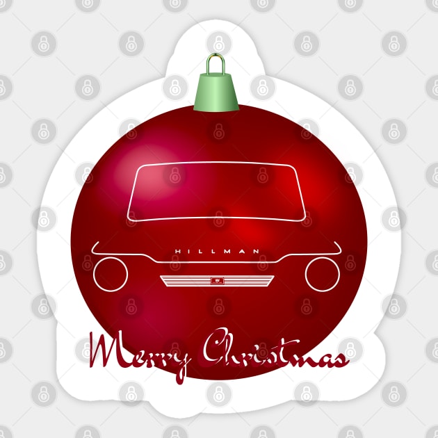 Hillman Super Imp British classic car Christmas ball special edition Sticker by soitwouldseem